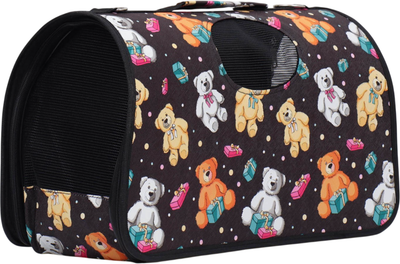 Сумка для животных Sima-Land Медведи на черном фоне / 7984424 (р.L)