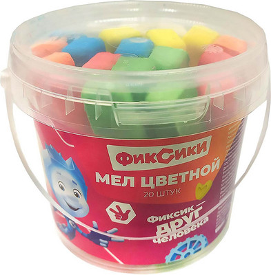 Набор мела канцелярского Centrum Фиксики / 73068 (20шт)