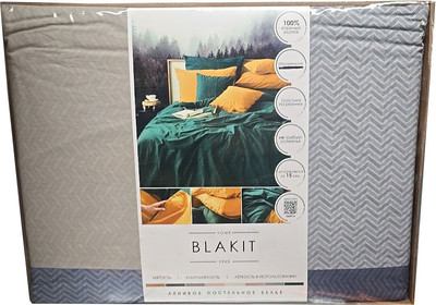 Комплект постельного белья Блакiт Вареный хлопок Евро 50х70 / 525105 арт.4908