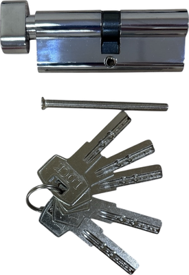 Цилиндровый механизм замка FM 70мм 5 кл (латунь,вертушка)