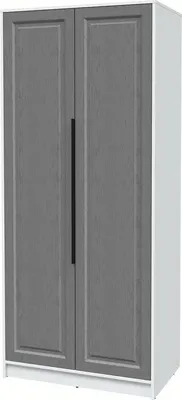 Шкаф Interline Концепт КТ-Ш2 Деко (белый платинум/дуб серый)