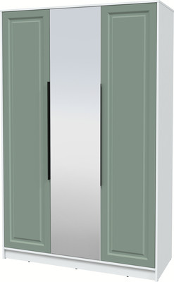 Шкаф Интерлиния Концепт КТ-Ш3з Деко (белый платинум/мята)