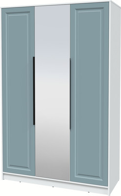 Шкаф Интерлиния  Концепт КТ-Ш3з Деко (белый платинум/океан)
