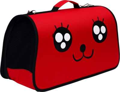 Сумка для животных Sima-Land Веселый пес / 6971585 (р.L, красный)