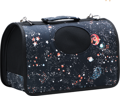 Сумка для животных Sima-Land Звездное небо / 10093125 (р.S, черный)