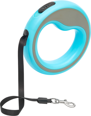 Поводок-рулетка Sima-Land 10895295 (3м, голубой/серый)
