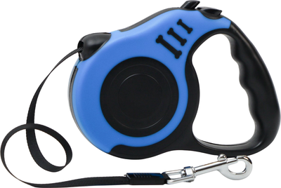 Поводок-рулетка Sima-Land Зарница / 7149043 (черный/синий)