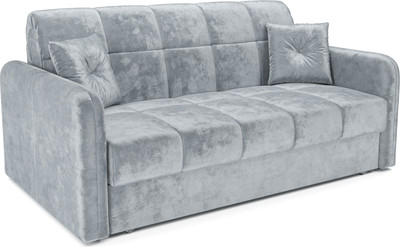 Диван Mebel-Ars Аккордеон Свег ППУ 180x200 (велюр серый Plush OWV-11)