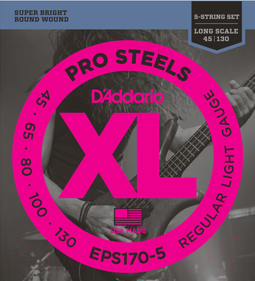 Струны для бас-гитары D'Addario EPS-170-5