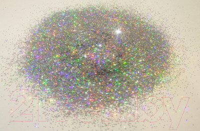 Блестки для жидких обоев Bioplast Глиттер М49 (10г, серебристый)