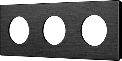 Рамка для выключателей и розеток Arlight FRM-PRESTO-ALR-3-BK / 043872
