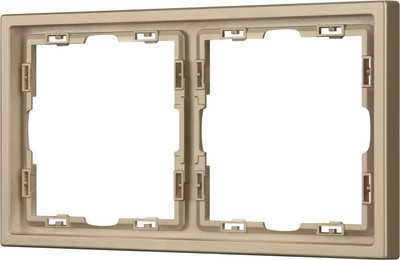 Рамка для выключателей и розеток Arlight FRM-NOBE-SFPL-2-GD / 054217