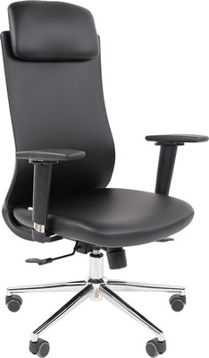 Кресло офисное Chairman 500LUX (экокожа черный)