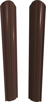 Штакетник металлический Скайпрофиль Европланка-Ислочь 108 Пэ RAL8017 (1.7м, 10шт)