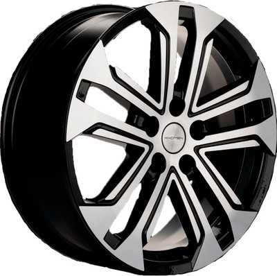 Литой диск Khomen KHW1803 Geely Coolray 18x7" 5x114.3мм DIA 54.1мм ET 53мм (Black FP)