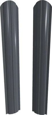 Штакетник металлический Скайпрофиль Европланка-Ислочь 108 Пэ RAL7024/RAL7024 (1.7м, 10шт)