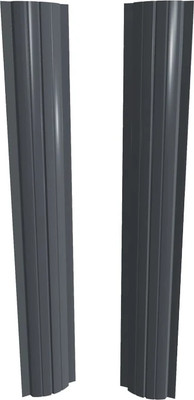 Штакетник металлический Скайпрофиль Европланка-Ислочь 108 прямой Пэ RAL7024/7024 (1.5м, 10шт)