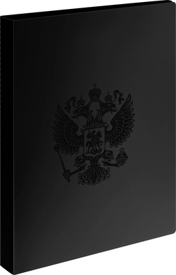 Папка для бумаг Стамм Герб А4 / ММ-32171 (черный)