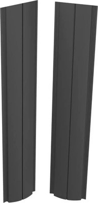 Штакетник металлический Скайпрофиль Европланка-Свитязь 130 прямой Пэ RAL7024/7024 (1.2м, 10шт)