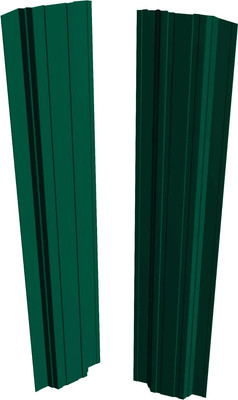 Штакетник металлический Скайпрофиль П-образный 111 Престиж прямой Пэ RAL6005 (1.7м, 10шт)