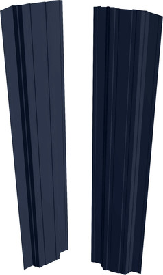 Штакетник металлический Скайпрофиль П-образный 111 Престиж прямой Пэ RAL7024/7024 (1.2м, 10шт)