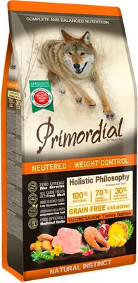 Сухой корм для собак Primordial Dog Adult Neutered Weight / MSP7912 (12кг)