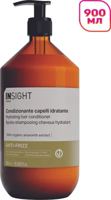 Кондиционер для волос Insight Anti-Frizz Hydrating Hair Conditioner (900мл, стекло)