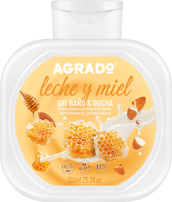 Гель для душа Agrado Bath & Shower Gel Milk & Honey (750мл)