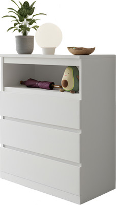 Комод Dipriz Марм 3 ящика Н890х702х350 / Д.20124.1 (белый)