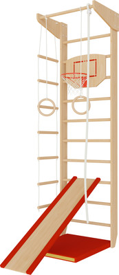 Шведская стенка Крепыш 01 (лак, полная комплектация)