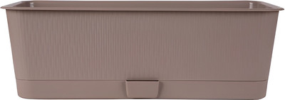 Вазон 5 Plast Прованс Балконный ящик (6л, фраппе, с подставкой)