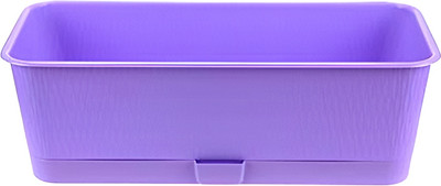 Кашпо 5 Plast Прованс Балконный ящик (9.5л, лавандовый, с подставкой)