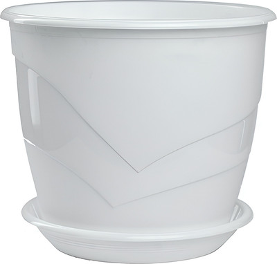 Вазон 5 Plast Фиалочница Венеция D12 (750мл, белый)