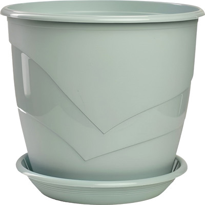 Вазон 5 Plast Фиалочница Венеция D12 (750мл, мята)