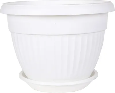 Вазон 5 Plast Флора D17 (1.6л, белый)