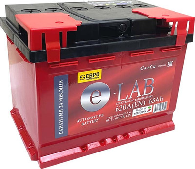 Автомобильный аккумулятор E-Lab 65 Ah (0) 620A L2 6CT-65 / 065 112 K11 E (65А/ч)