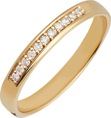 Кольцо из красного золота Кристалл CB34000226773 (р.16.5, с бриллиантами)