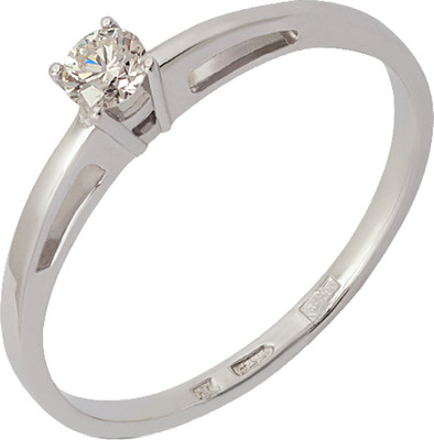 Кольцо из белого золота Кристалл CD03500226773 (р.17, с бриллиантом)