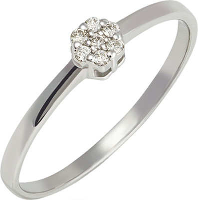 Кольцо из белого золота Кристалл CJ70400226773 (р.17, с бриллиантами)