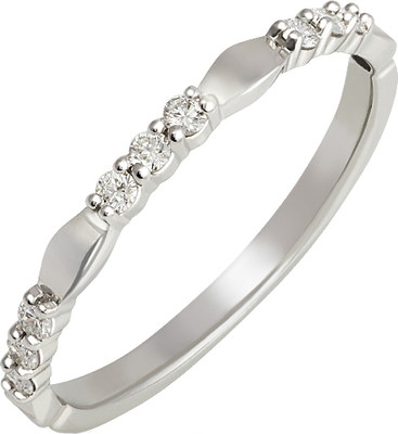 Кольцо из белого золота Кристалл CJ71300226773 (р.16.5, с бриллиантами)