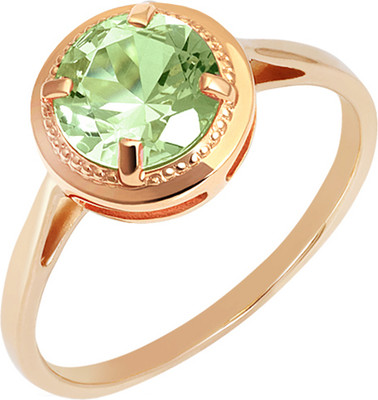 Кольцо из красного золота Кристалл CG33700226773 (р.17.5, с аметистом)