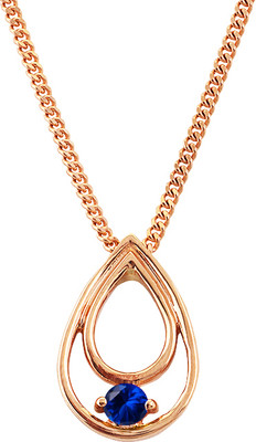 Колье из красного золота Кристалл CK79800226773 (40см, с сапфиром)