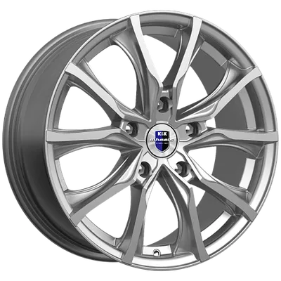 Литой диск K&K Твист 17x7.5" 5x120мм DIA 72.6мм ET 43мм Дарк платинум