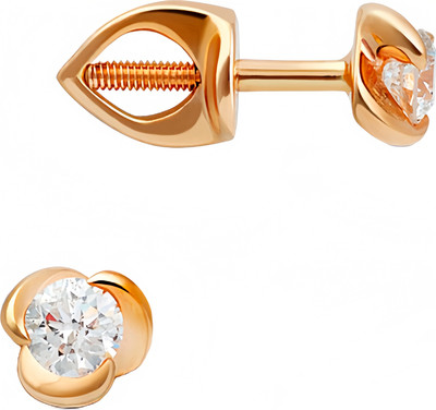 Серьги из красного золота Кристалл CA48000226773 (с бриллиантами)