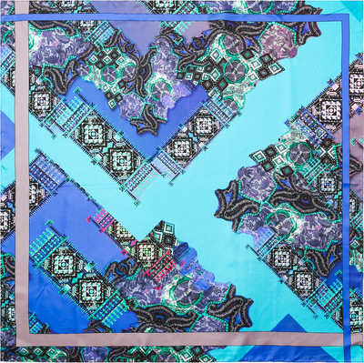 Платок шейный Fabretti 90x90 / VFSN0013-9