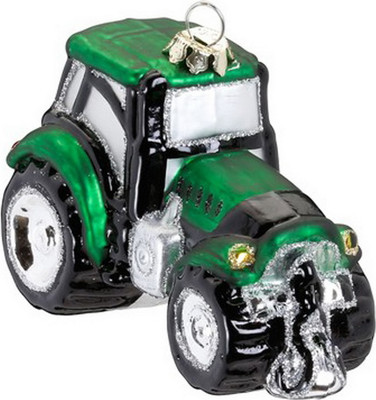 Елочная игрушка Inge's Christmas Figural Glass Ornaments Трактор / 64313H600
