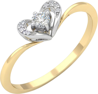 Кольцо из комбинированного золота Кристалл CB66600226773 (р.20, с фианитом)