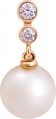 Подвеска из красного золота Кристалл CG30000226773 (с жемчугом и фианитом)