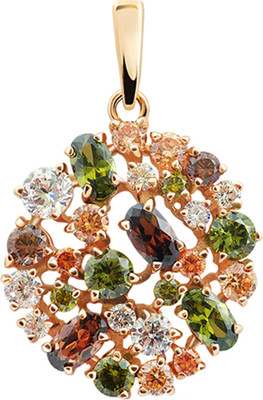 Подвеска из красного золота Кристалл CG44800226773 (с фианитами)