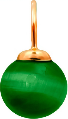 Подвеска из красного золота Кристалл CH79900226773 (с малахитом)